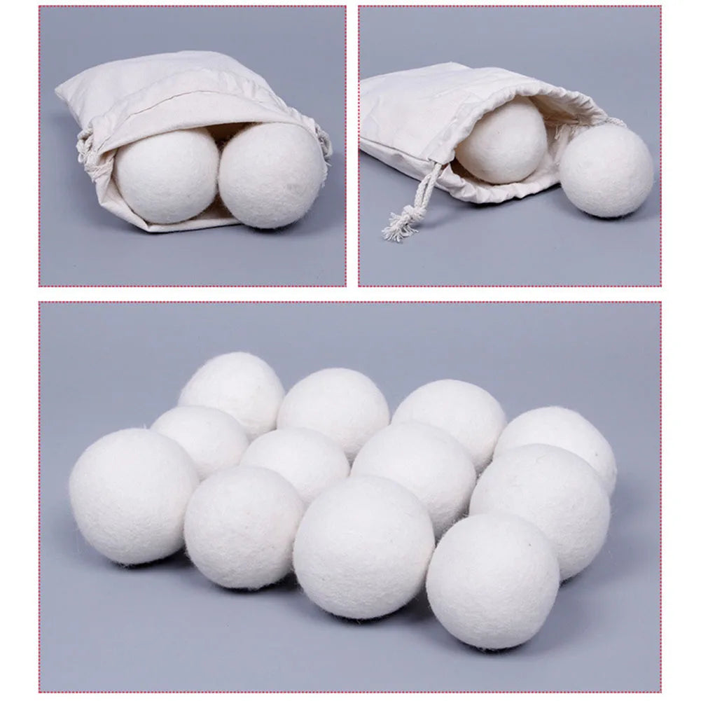 Wool Dryer Balls Reusable Softener Laundry 3/4/5Cm Laundry Ball Home Washing Balls Wool Dryer Balls Washing Machine Accessories