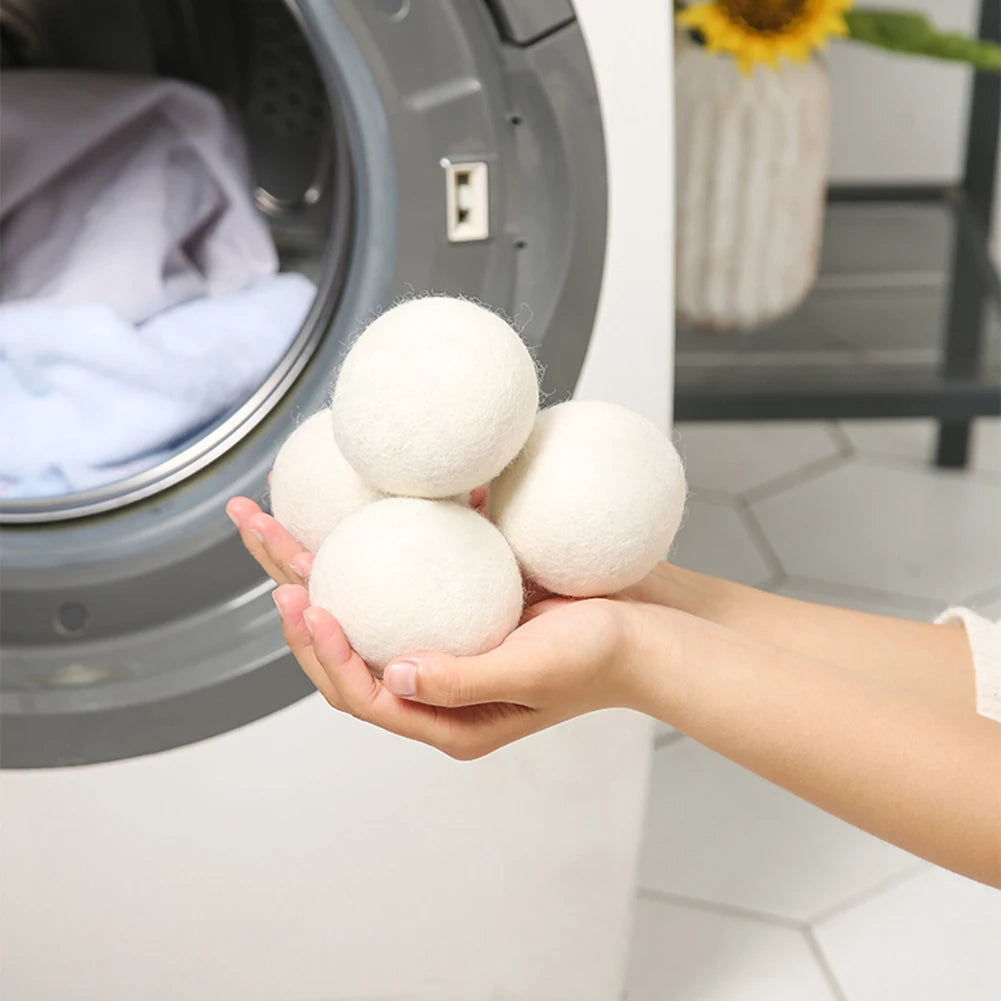 Wool Dryer Balls Reusable Softener Laundry 3/4/5Cm Laundry Ball Home Washing Balls Wool Dryer Balls Washing Machine Accessories