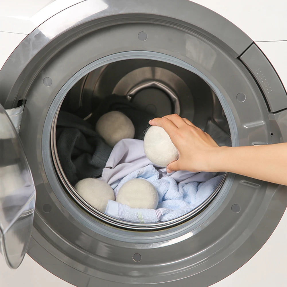 Wool Dryer Balls Reusable Softener Laundry 3/4/5Cm Laundry Ball Home Washing Balls Wool Dryer Balls Washing Machine Accessories